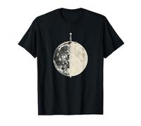 Luna Y Espada Vintage 60s Mystic Night Lunar Blade Graphic Camiseta