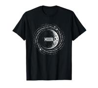 Luna Y Su Misterio Luna Cósmica Luna Lunar Noche Sombra Concepto Camiseta