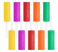Lunaanda 10 Piezas Aligner Chewies, 5 Colores Alineadores Dentales Invisibles con Mango, Alineadores Chewies para Bandejas Alineadoras, Mordedores para Ortodoncia Reutilizables (5 Sabores)