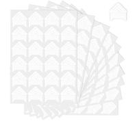 Lunaanda Esquinas Adhesivas para Fotos, 240 Piezas Esquinas de Fotos de Álbum de Recortes 10 Hojas Esquinas de Foto Autoadhesivas Pegatinas de Esquinas Fotográficas para DIY Álbumes de Fotos (Blanco)