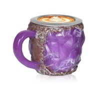 Lunaanda Genérico Tazas de Café de Mineral, Taza Decorativa de 3D, Taza de Café con Textura de de Agata, Tazas de Café de con Asa, Tazas de Café de Roca Mineral Novedosas para té con Leche