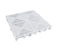 LUNAIZHUO Palets de Plástico, Plataforma de Almacenamiento Impermeable, Plataforma Ligera, Paletas de Rejilla Transpirables para Supermercados y Sótanos(40x40x2cm/16x16x1in)