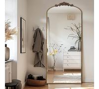 LunaMirror Espejo de Filigrana de Pie Completo, 180 x 76 cm, vintage, Elegante, Tallado, Aplicación, Retro, Decoración del Hogar, Decoración de Pared, Salón Dormitorio Vestíbulo Entrada Bronce