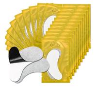 Lunamoon 20 pares 2in1 Almohadillas de Ojos para Extensiones de Pestañas Parches Extensiones de Pestañas Eyelashes Extension Pads