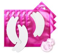 Lunamoon Almohadillas para los ojos para extensiones de pestañas, 100 pares, parches de hidrogel para extensiones de pestañas, almohadillas de extensión de pestañas, almohadillas de gel para