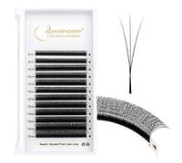 Lunamoon Narrow 3D Extensiones de Pestañas W Pre-Fabricadas Pestañas Volumen Pestañas (Narrow-3D-0.07-C, 8-15mm)