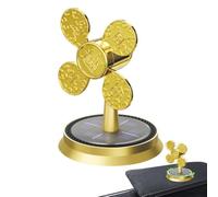 Lunaobrik Ambientador solar para coche, eliminador de olores de coche, ambientador de aromaterapia con energía solar en forma de molino de viento, desodorante natural para hombres y mujeres, de larga