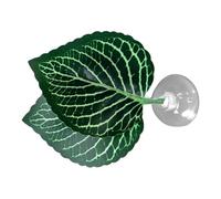 Lunaobrik Betta Fish Leaf Pad, Betta Bed Leaf Hammock - Hojas Acuario Pad,Betta Fish Lounger Toys realista simula hábitat Natural para Betta Plus saludable