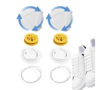 Lunaobrik Bindende Schnürsenkel für Erwachsene,Schnürsenkel für Turnschuhe, nicht zu binden,Verstellbare, Bindende Mit drehbarer Schnalle | Metalldraht-Schuhschnüre mit, riferimento alla