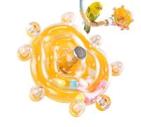 Lunaobrik Bird Cage Toys | Interactive Rotating Wheel Enrichment | Cockatiel Toys for Inside Cage | for Macaw Cockatoo Quaker Pigeon Cockatiel Conure Canary Lovebird
