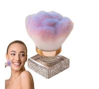 Lunaobrik Brocha de mezcla para maquillaje | Cepillo limpiador de polvo de uñas - Herramienta ergonómica de belleza de maquillaje para contornear, resaltar y limpiar las uñas