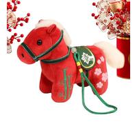 Lunaobrik Caballo de peluche | 2026 Coleccionable Adorable Peluche Colgante | Año Nuevo Chino Rellenado Juguetes Animales,Para Uso Hogar Sala De La Sala De Los Niños Durante Viajes