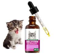 Lunaobrik Cat Calming Drops - 60 ml Daily Nutrition Liquid Supplement, Edible Relaxation Aid for Walking Travel Training Camping Hiking All Breeds Small Medium Large | Formula