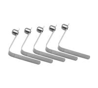 Lunaobrik Clips De Botón | 5 Piezas Pin Posicionador En Forma De V - Clips De Resorte para Bastones De Esquí - para Acampar, Toldos Exteriores, Embarcaciones, Tubos Y Toldos