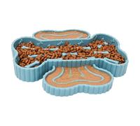 Lunaobrik Cuenco de alimentación Lenta para Perros, Plato de Comida para Gatos con Ventosa, Antideslizante, antiasfixia, para lamer Perros para Cachorros, Entrenamiento para Personas Mayores