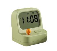 Lunaobrik Digital Alarm Clock | Silent LCD Display No Ticking | Kids Nightstand Digital Alarm Clock | for Teens Girls Boys Children Seniors Bedroom Bedside Nightstand Dorm Travel