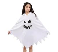 Lunaobrik Disfraz de niña fantasma de belleza espeluznante de Halloween, disfraz de fantasma unisex para niños | Vestido de disfraz de miedo | para niña