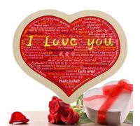 Lunaobrik en Forma de corazón, Ladrillos en Forma de corazón - Puzzle in ti Amo,Mini de construcción 3D a de para Familia DIY cumpleaños San para Juego de decoración del hogar