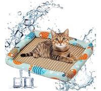 Lunaobrik Estera para Perros de enfriamiento, Alfombrillas de enfriamiento para Mascotas para Perros - Estatera fría para Perros,Metro de Mascotas sin Deslizamiento Impermeable de 12x16 Pulgadas para