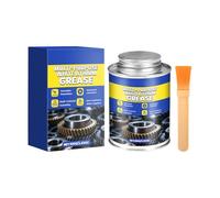 Lunaobrik Grasso Bianco Al Litio,100g Lubrificante Multiuso Con Pennello, Grasso Multifunzionale, Adatto Per Catene, Cuscinetti, Cerniere, Porte, Motori, Garage, Automobilistico, Industriale, Marino