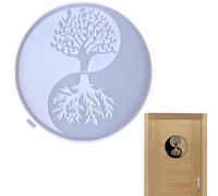 Lunaobrik Große Harzformen - Epoxidharzformen zum Aufhängen an der Wand | Lebensbaum-Silikonformen, Harzguss, DIY-Hochzeit, Wohnkultur