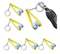 Lunaobrik - Herramienta de Limpieza para Gafas, 6 Piezas de Huella Digital galentre con Llavero, Herramienta de Limpieza, Accesorios de Gafas sin arañazos