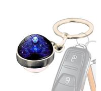 Lunaobrik Horóscopo llavero, colgante de bolsillo, accesorios para copa de estrella, accesorios para mochila que en la oscuridad llavero para mujeres y niñas, Siehe Beschreibung, Zinc, Ver