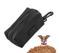 Lunaobrik Hundekotbeutelhalter | 2-In-1 Geteilte Tragbare Tasche - Spender für Leckerli und Hundekotbeutel beim Training - für Welpen kleine mittelgroße große Hunde drinnen draußen täglich Spaziergang