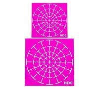 Lunaobrik Juego de 2 Plantillas de Puntos, Herramientas de Pintura para Puntos, Herramienta de Pintura artística de Alta precisión para Tela, Metal, Roca, Madera y Pared