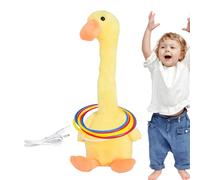 Lunaobrik Juego de Lanzamiento de Anillos para Juego de Lanzamiento de - Juego de Pato electrónico al Aire Libre | de Juguete Juego de Animales Patos, Carga USB, Divertido para el hogar