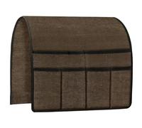 Lunaobrik Organizador de reposabrazos para sofá, organizador de almacenamiento para sillón, soporte para mandos a distancia de TV, para vasos, gadgets, aperitivos, teléfonos móviles, tabletas, libros