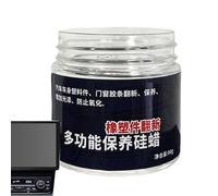 Lunaobrik Pasta de cera para detalles de automóviles, cera restauradora para tiras de goma | Cera de reparación de tiras de goma para interiores de automóviles,Suministros de mantenimiento, renovación