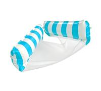 Lunaobrik Pool Floats Erwachsene | 2-In-1 Tragbare Gestreifte Aufblasbare Hängematte,Schwimmende Wasser-Loungesessel - für Wasser Meer See Fluss drinnen draußen Camping Urlaub