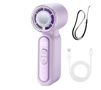 Lunaobrik Portable Handheld Fan, USB Rechargeable Mini Cooling Fan Quiet