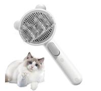 Lunaobrik Pusca di gatto Vapore, pennello a vapore di gatto - Pettine per la spazzola per capelli per gatti con spray integrato - Comodo pettine per animali domestici comodi, forniture di pulizia per