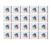 Lunaobrik Servilleta para invitado, servilleta de papel | Toallas de mano cuadradas servilletas navideñas - Toallas de papel absorbente de 20 cargos servilletas, suministros de fiesta decoraciones de