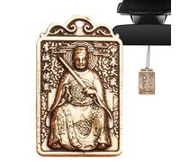 Lunaobrik Tai Sui Amulettkarte 2024, chinesische Talismankarten | Glücks-Amulett-Schlüsselanhänger im chinesischen Stil, Karte | Metall Ornamente Schutzkarten bringen Glück für