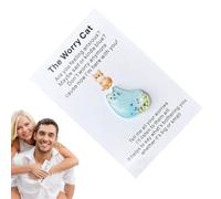 Lunaobrik Tarjeta Hug Token - Adorable Pocket Greeting, Keepsake Relationship Card, Cat Design | Thoughtful Exchange Cards for friends family couples special occasions gifting