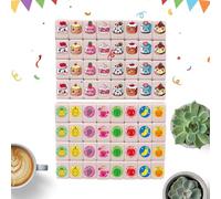 Lunaobrik Tile Game Set | Interactive Challenging Stacking | Mahjong Blocks Board Game | For Teens Family Friends Classmates Living Room Dorm Apartment Party Classroom