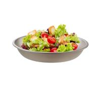 Lunaobrik Titanium Plate Camping | Metal Camping Dishes Stackable | Lightweight Bowls Dishes Cookware for Dinner Travel Food Storage Backpacking