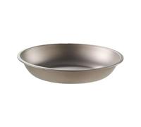 Lunaobrik Titanium Plate | Metal Camping Dishes Stackable | Lightweight Bowls Dishes Cookware for Dinner Travel Food Storage Backpacking