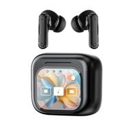 Lunaobrik Translator Earbuds | Wireless AI Earbuds Translators 140 Languages | Smart Noise Cancelling Earphone Real-Time LED Display for Workout Travel Business Workplace