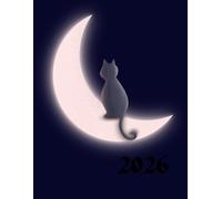 Lunar Cat 2026 A4 Desktop Diary With Week To Page: Feline Weekly Organiser For Business or Home