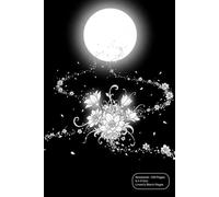 Lunar Garden Sketch & Notes Notebook: 6×9 inches | 100 Pages | College Ruled & Blank Pages | A Dreamy Moonlit Journal | Matte Black Cover