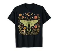 Lunar Moth Butterfly Floral Botanical Cottagecore Aesthetic Camiseta