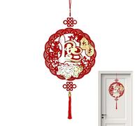 Lunar New Year Decorations - Year of Horse Vietnamese, Chinese Good Luck Pendant 2026, Spring Festival Red and Gold Wall Decoration | For Home Office Car Door Wall Window Bookshelf Bedroom