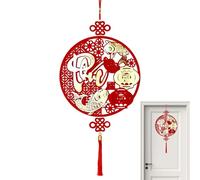 Lunar New Year Decorations - Year of Horse Vietnamese, Chinese Good Luck Pendant 2026, Spring Festival Red and Gold Wall Decoration | For Home Office Car Door Wall Window Bookshelf Bedroom