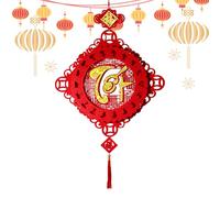 Lunar New Year Decorations - Year of Horse Vietnamese, Chinese Good Luck Pendant 2026, Spring Festival Red and Gold Wall Decoration | For Home Office Car Door Wall Window Bookshelf Bedroom