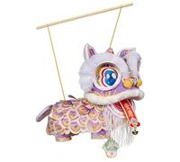 Lunar New Year Lantern Making Kit - DIY Lion Dance Decorations | 2026 Year Of The Horse Craft For Kids & Adults, Traditional Festive Lanterns With LED Lights, 2-Piece Set