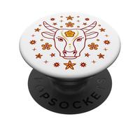 Lunar New Year of Ox Zodiac Animal PopSockets PopGrip Adhesivo